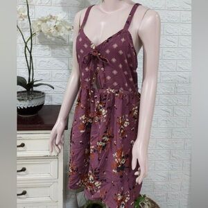 Purple Floral Mini Dress 🌸 - Like New